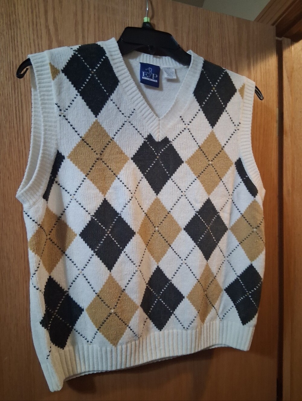 EP Pro  golf and activewear argyle sweater vest, sleeveless, Academia, outerwear